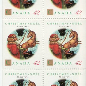 Canada Stamp #1452b - Jouluvana (1992) 10 x 42¢