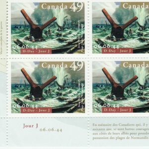 Canada Stamp PB#2043 - Juno Beach, Normandy (2004)