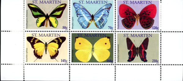 St. Martin Stamp [SC#0005] (2011) Butterflies MNH Complete Set