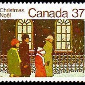 Canada Stamp #1005 - Family going to Church (1983) 37¢