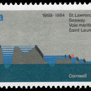 Canada Stamp #1015 - Seaway Locks (1984)