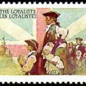 Canada Stamp #1028 - Loyalists and British flag (1984)
