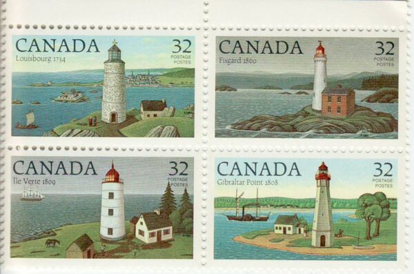 Canada Stamp #1035a - Canadian Lighthouses-1 (1984)