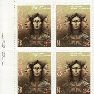 Canada Stamp PB#1091I - Molly Brant (1986)