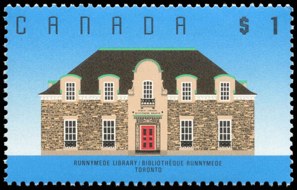 Canada Stamp #1181 - Runnymede Library, Toronto, ON (1989) - Image 2