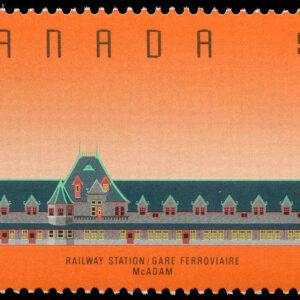 Canada Stamp #1182 - McAdam Railway Station, NB (1989)