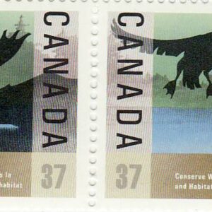 Canada Stamp #1205a - Wildlife Conservation (1988) 2 x 37¢