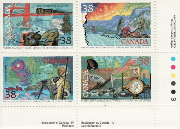 Canada Stamp #1236a - Exploration of Canada-4 (1989) - Image 2