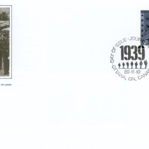 Canada FDC #1260 - Canada Declares War (1989) 38¢