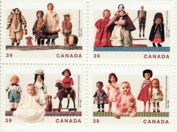 Canada Stamp #127AI - Cultural Treasures-Dolls (1990)