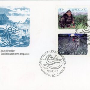 Canada OFDC #1292a - Canadian Folklore-1 (1990) 4 x 39¢