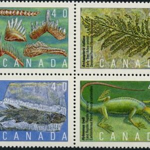 Canada Stamp #1309a - Prehistoric life in Canada-2 (1991)