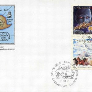 Canada FDC #1337a - Canadian Folklore-2 (1991) 4 x 40¢