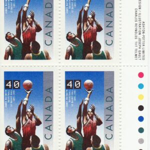 Canada Stamp #1343 - Basketball (1991)