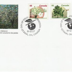 Canada FDC #1363-67-71 - FRUIT TREE DEFINITIVES (1991) 48¢,65¢,84¢