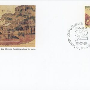 Canada FDC #1406 - Exploration (Cartier) (1992) 48¢