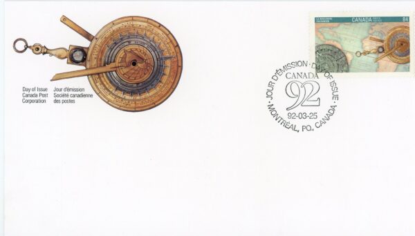 Canada FDC #1407 - Encounter (Columbus) (1992) 84¢