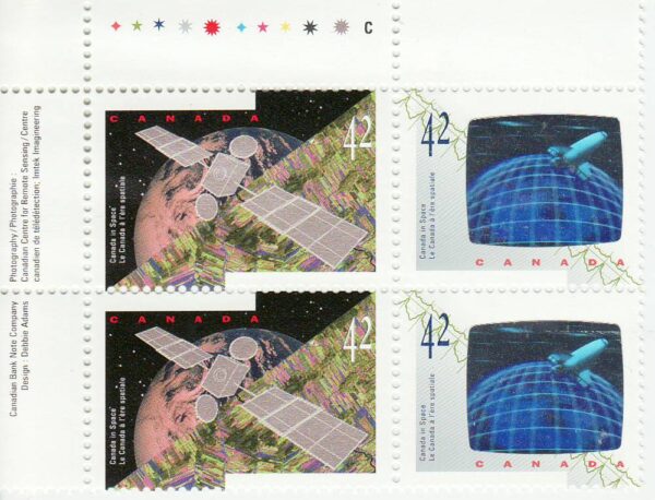 Canada Stamp #1442a - Canada in Space (1992)
