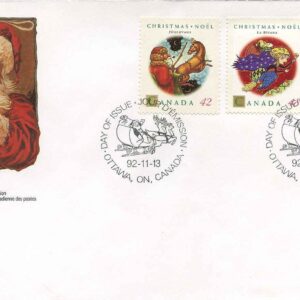 Canada -FDC 1992 --#1452-1455- Christmas
