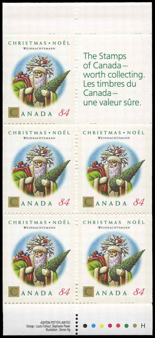 Canada Stamp Booklet 152 - 5 x 84c (1992) - Image 3