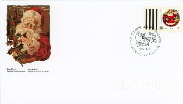 Canada FDC#1455 - Santa Claus (1992) 37¢