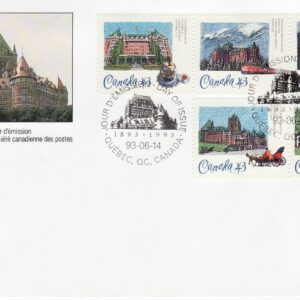 CANADA-FDC 1993 --#1467-1471 Historic CPR Hotels.