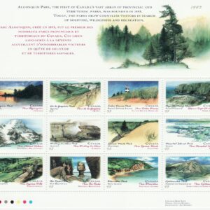 Canada Stamp #1483a - Canada Day-Provincial and Territorial Parks (1993) 12 x 43¢