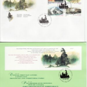 FDC Canada Stamp #1472-83 - Canada Day-Provincial and Territorial Parks (1993) 12 x 43¢