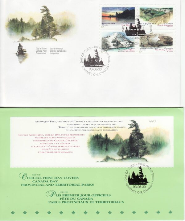 FDC Canada Stamp #1472-83 - Canada Day-Provincial and Territorial Parks (1993) 12 x 43¢