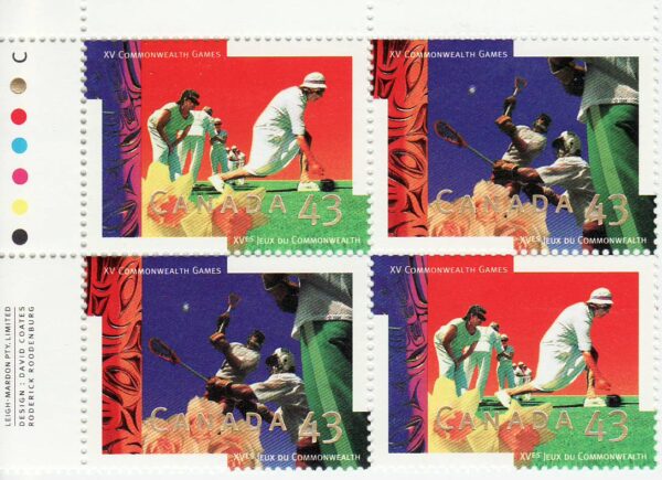Canada Stamp #1518a - XV Commonwealth Games (1994)