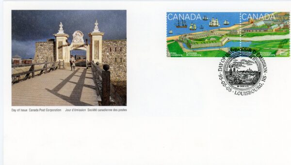 Canada OFDC #1547-1551 - Fortress of Louisbourg, Nova Scotia (1995) 5 x 43¢ - Image 4