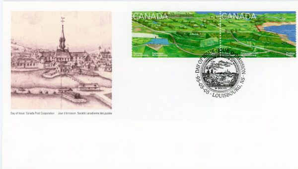 Canada OFDC #1547-1551 - Fortress of Louisbourg, Nova Scotia (1995) 5 x 43¢ - Image 2