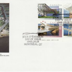 Canada FDC #1573a - Bridges (1995) 4 x 45¢