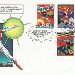Canada FDC #1583a - Comic Book Superheroes (1995) 5 x 45¢