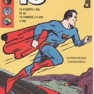 Canada Stamp Booklet - #BK185 (1995) $4.5 - Comic Book Superheroes