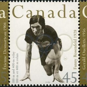 Canada Stamp #1612a - Canadian Olympic Gold Medallists (1996)