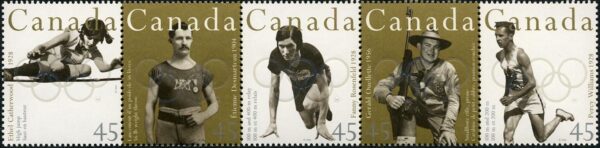 Canada Stamp #1612a - Canadian Olympic Gold Medallists (1996)