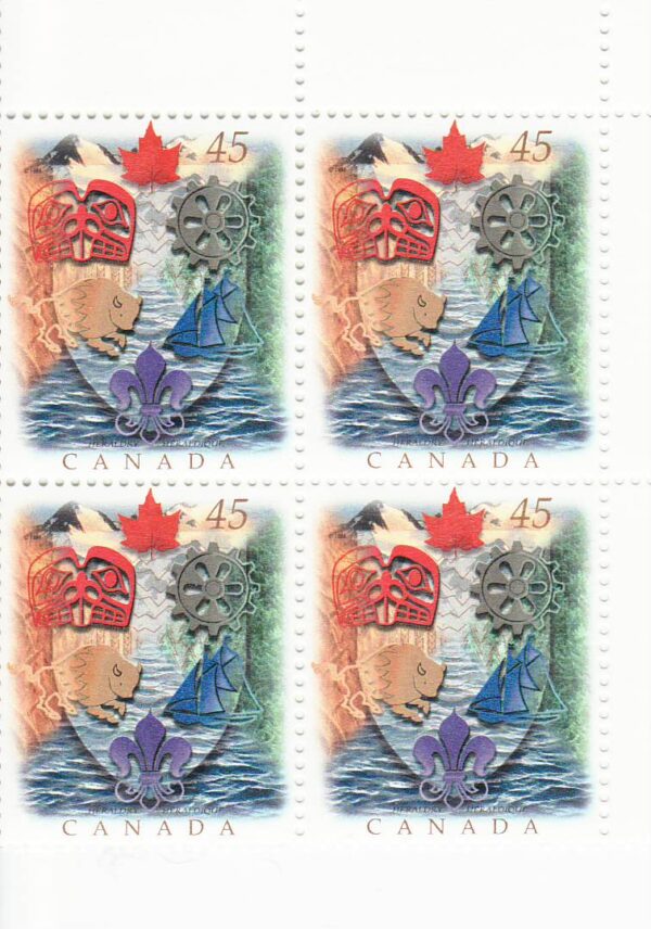 Canada Stamp #1614 - Canada's heraldic tradition (1996) 45¢ - Image 2
