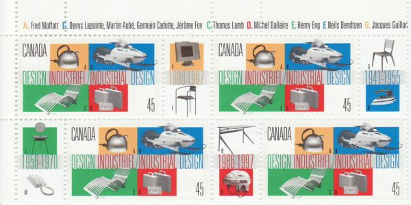 Canada Stamp PB#1654 - Industrial Design (1997) 45¢ - Image 2