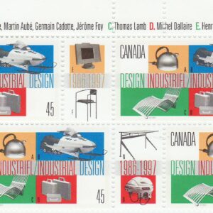 Canada Stamp PB#1654 - Industrial Design (1997) 45¢
