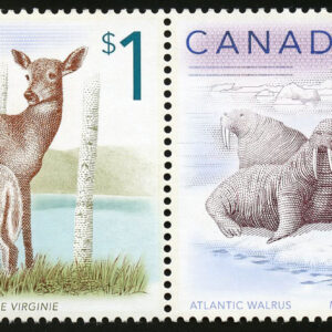 Canada Stamp #1689a - Wildlife Definitives-High Values (2005) 2 x $1