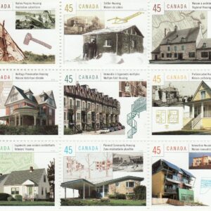 Canada Stamps - Housing in Canada # 1755 (a-i) Complete block of 9, 1998