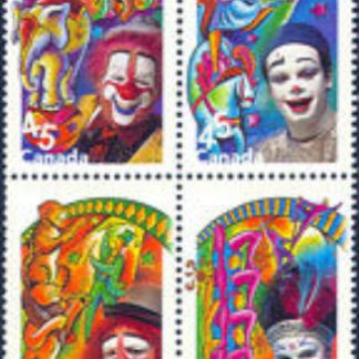Canada Stamp #1760ai - The Circus (1998) 4 x 45¢