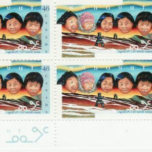 Canada Stamp PB#1784 - Inuit faces and landscape (1999) 46¢