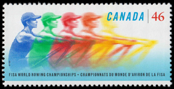 Canada Stamp SHEET#1805 - Five rowers (1999) 46¢ - Image 2