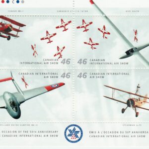 Canada Stamp #1807 - Canadian International Air Show (1999) 4 x 46¢