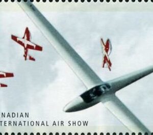Canada Stamp #1807b - CT-114 Tutors and H101 Salto Sailplane (1999) 46¢