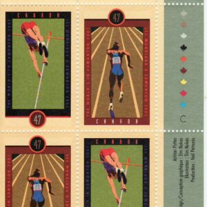 Canada Stamp #1908a - IAAF World Championships (2001)