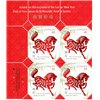 Canada Stamp PB#1933 - Horse and Chinese Symbol (2002) 48¢x4