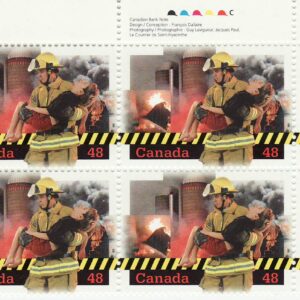 Canada Stamp #1986 - Firefighter carrying victim (2003) 48¢